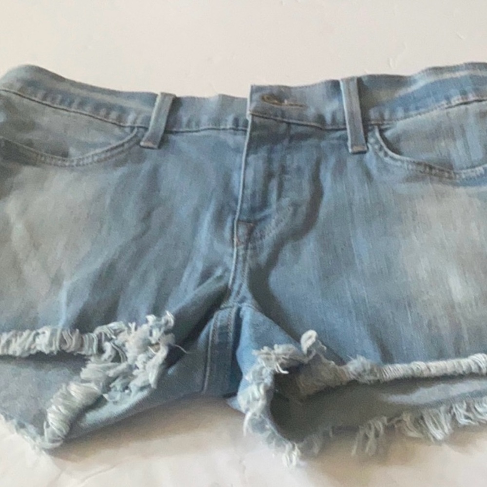Wildfox Light Wash Denim Boho Beach Shorts